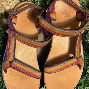 Teva Natural Original sandals in rainbow ombré